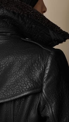 Trench-coat en cuir luxueux Ada