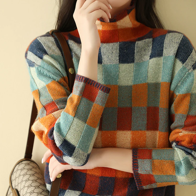 Kate™ | Col roulé patchwork haute couture