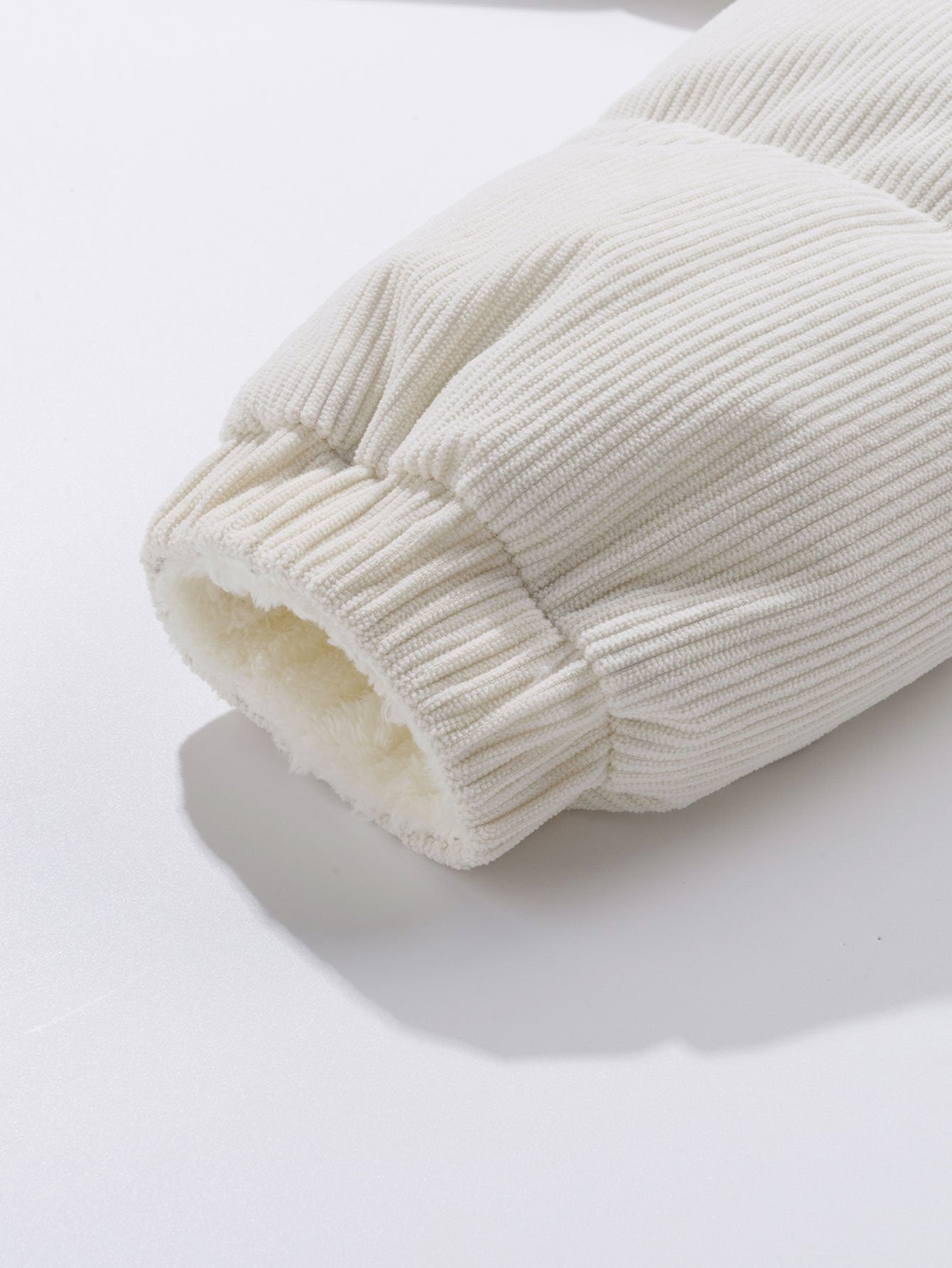 Manteau réversible en velours côtelé polaire Teddy