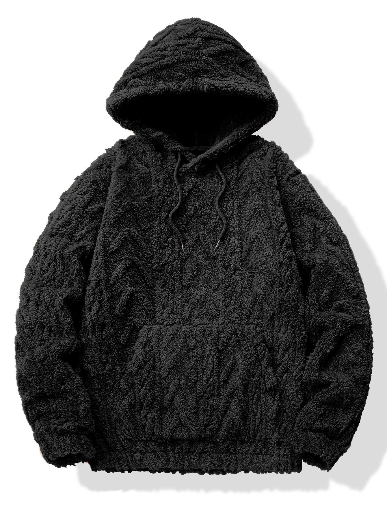 Sweat à capuche en jacquard géométrique Teddy