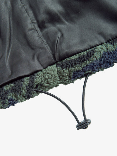 Manteau polaire Teddy à imprimé patchwork aztèque
