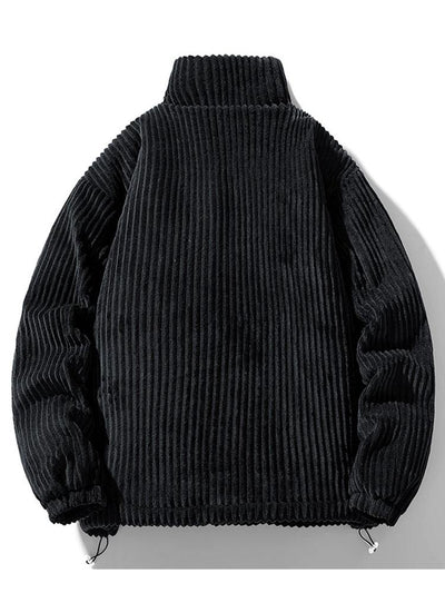 Manteau en velours côtelé matelassé doublé