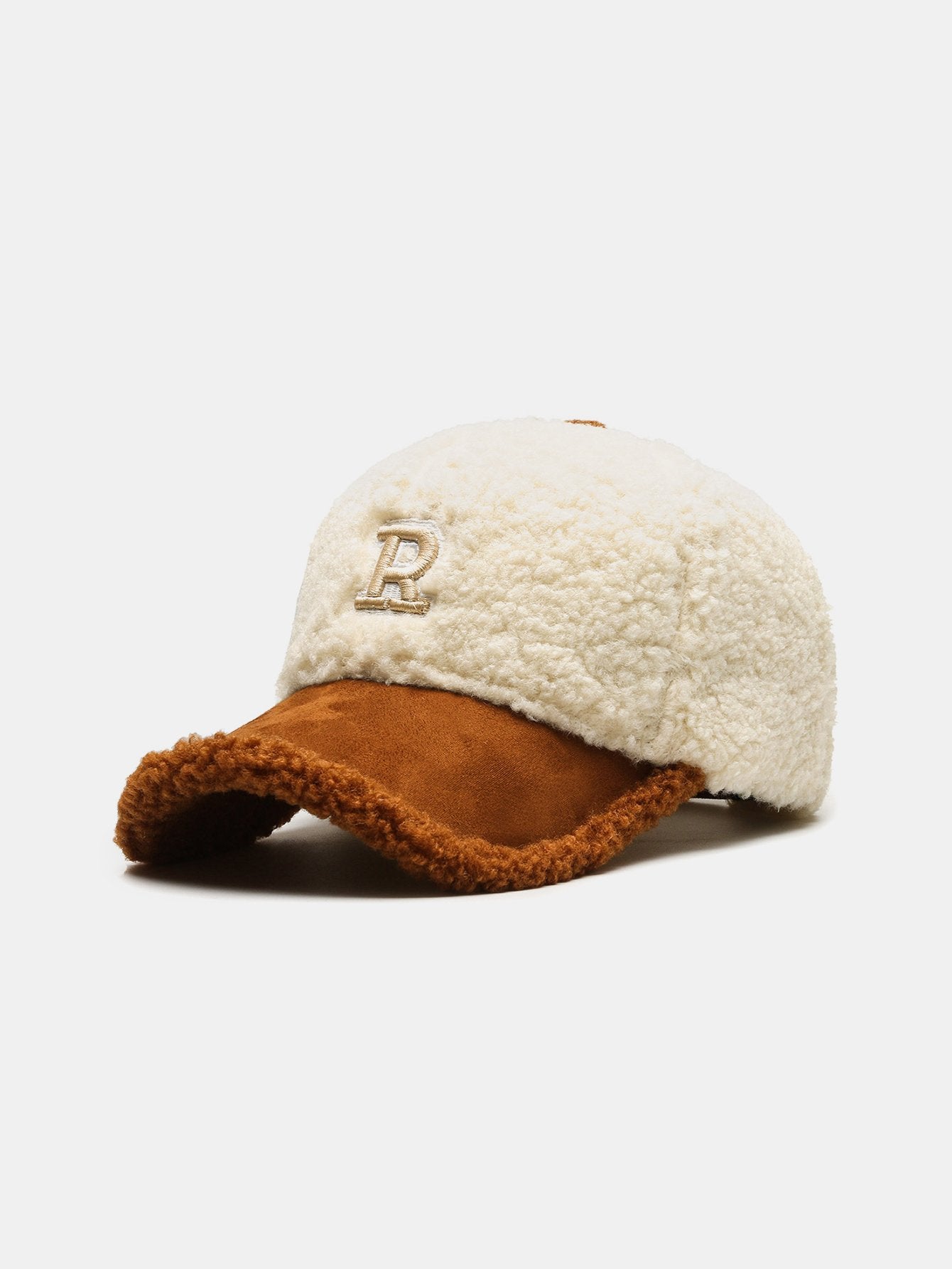 Casquette de baseball en peluche avec lettres chaudes pour l'hiver
