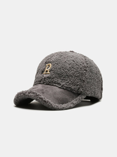 Casquette de baseball en peluche avec lettres chaudes pour l'hiver