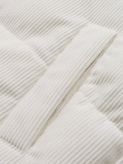Manteau réversible en velours côtelé polaire Teddy