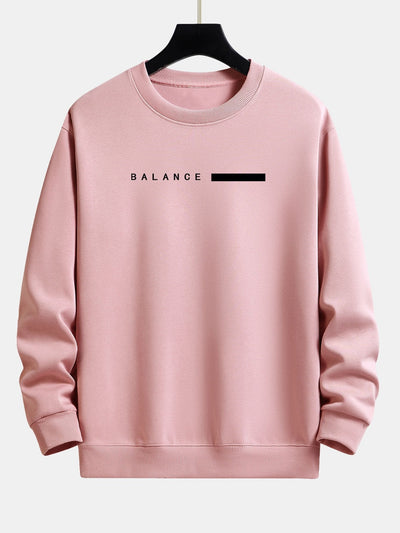 Sweat-shirt décontracté à imprimé rayé Balance