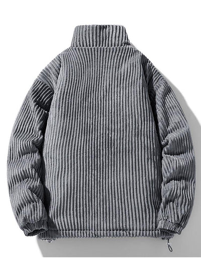 Manteau en velours côtelé matelassé doublé