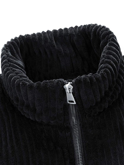 Manteau en velours côtelé matelassé doublé