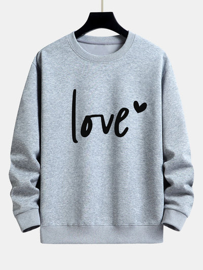 Love Print Relax Fit Sweatshirt