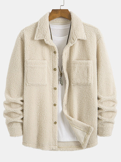 Teddy Fleece Button Up Shirt