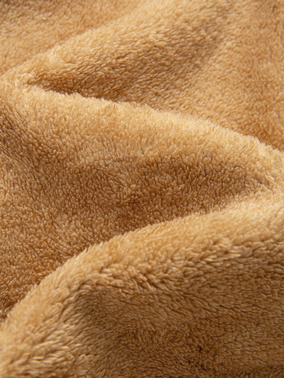 Chemise à capuche en flanelle à carreaux doublée Teddy