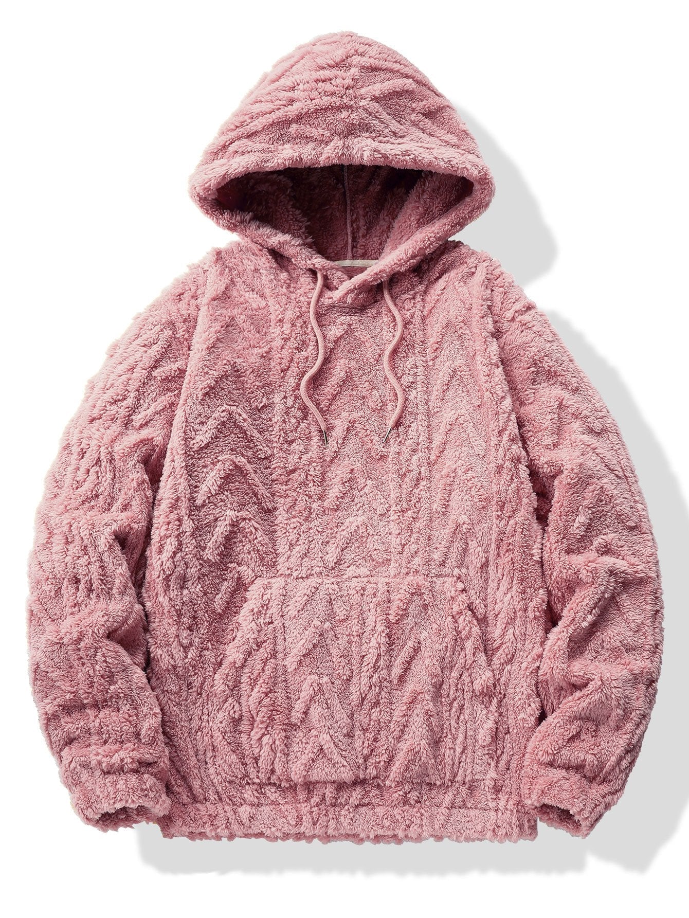 Sweat à capuche en jacquard géométrique Teddy