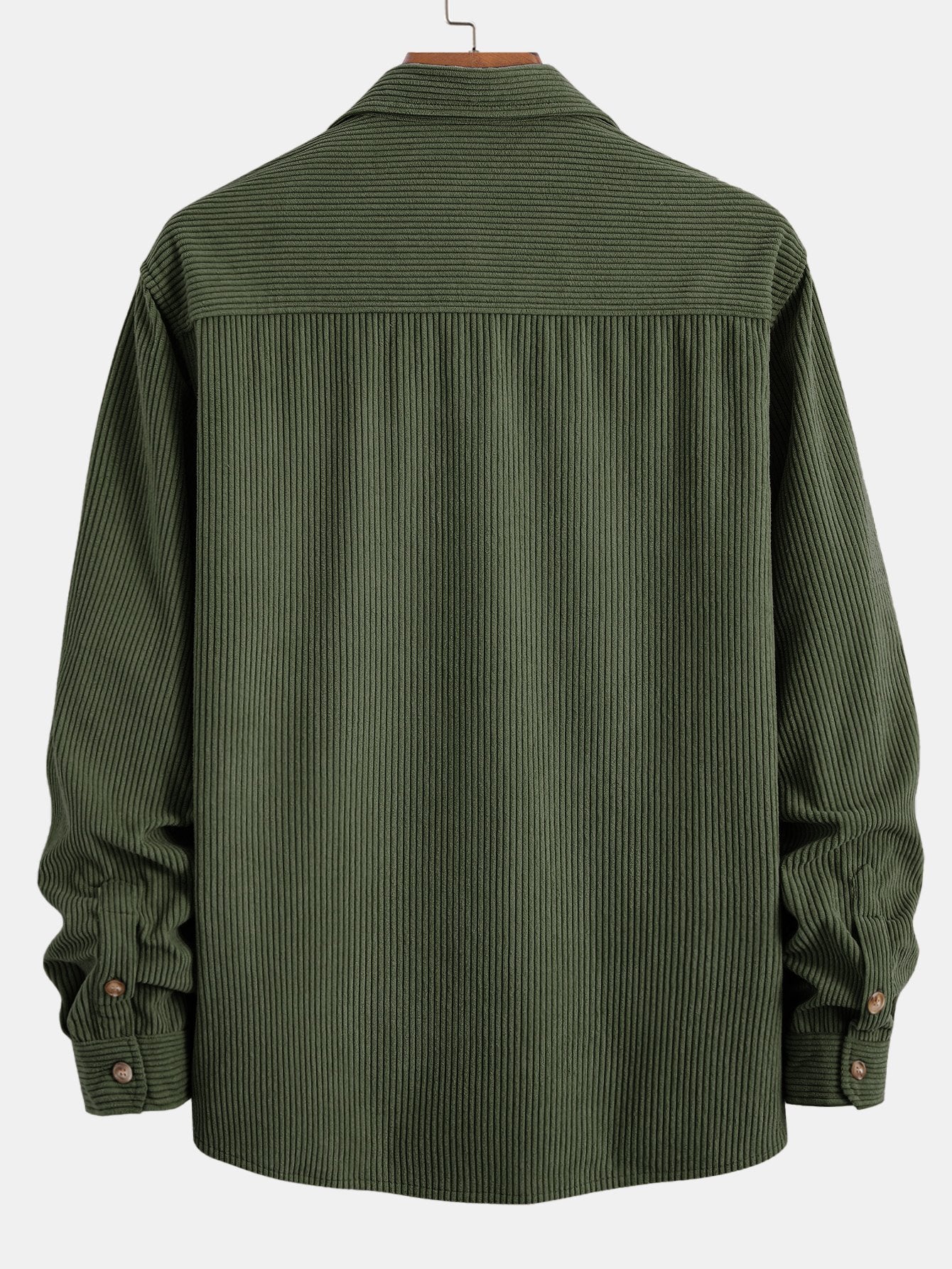 Chemise en velours côtelé à double poche