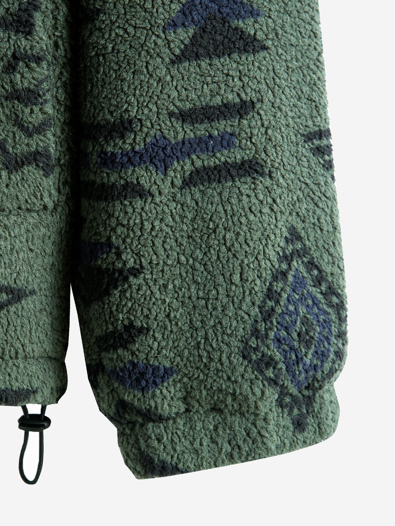 Manteau polaire Teddy à imprimé patchwork aztèque