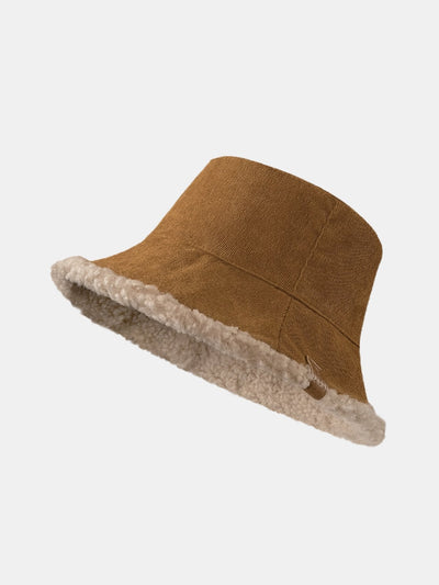 Casquette multifonctionnelle en velours côtelé et cachemire, épaisse et chaude, douce et moelleuse, pouvant être portée dans les deux sens.