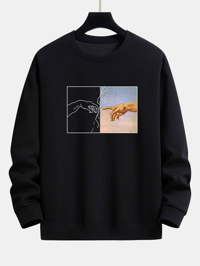 Create Adam Print Relax Fit Sweatshirt