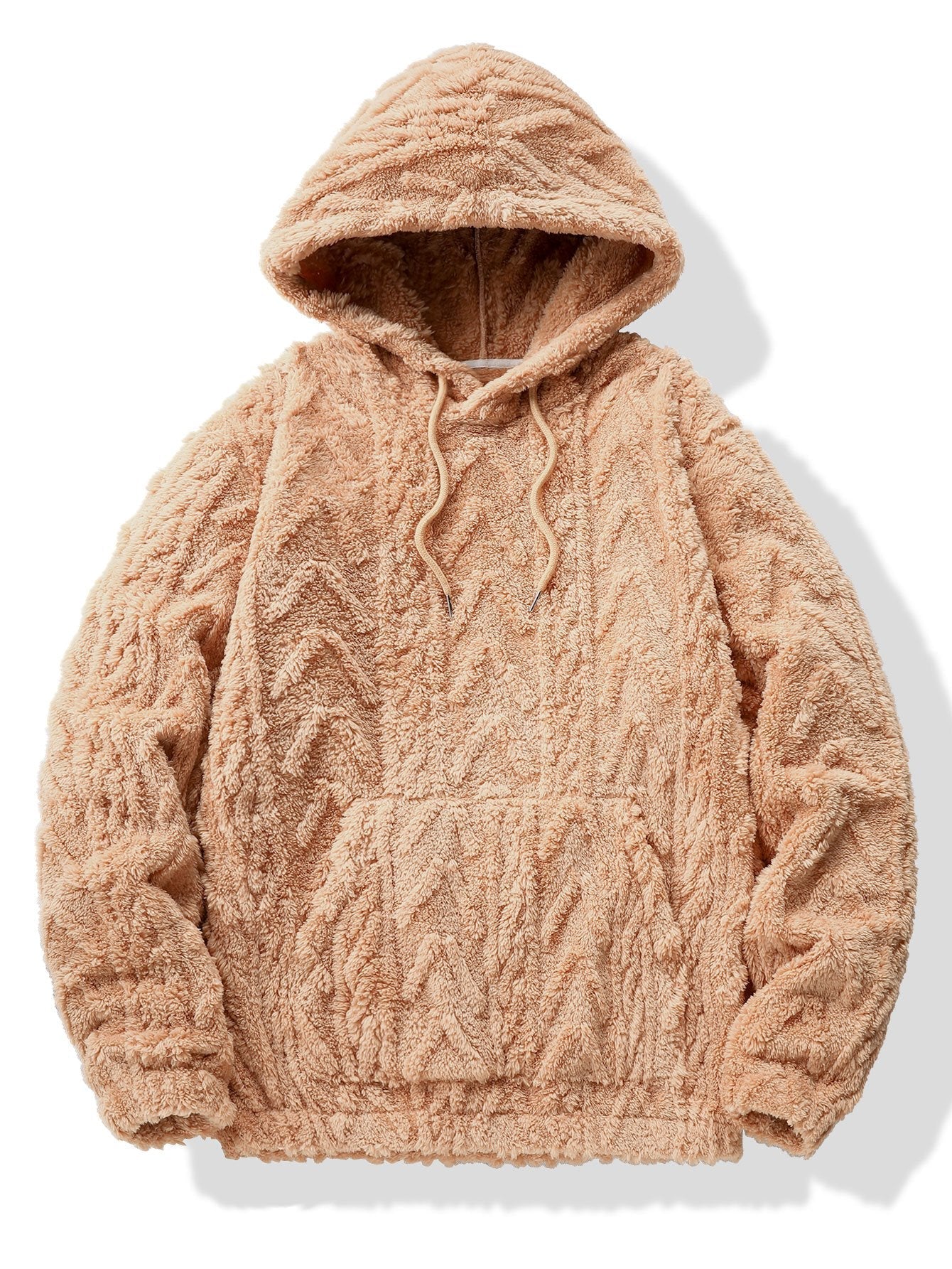 Sweat à capuche en jacquard géométrique Teddy