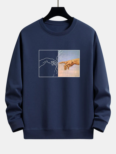 Create Adam Print Relax Fit Sweatshirt