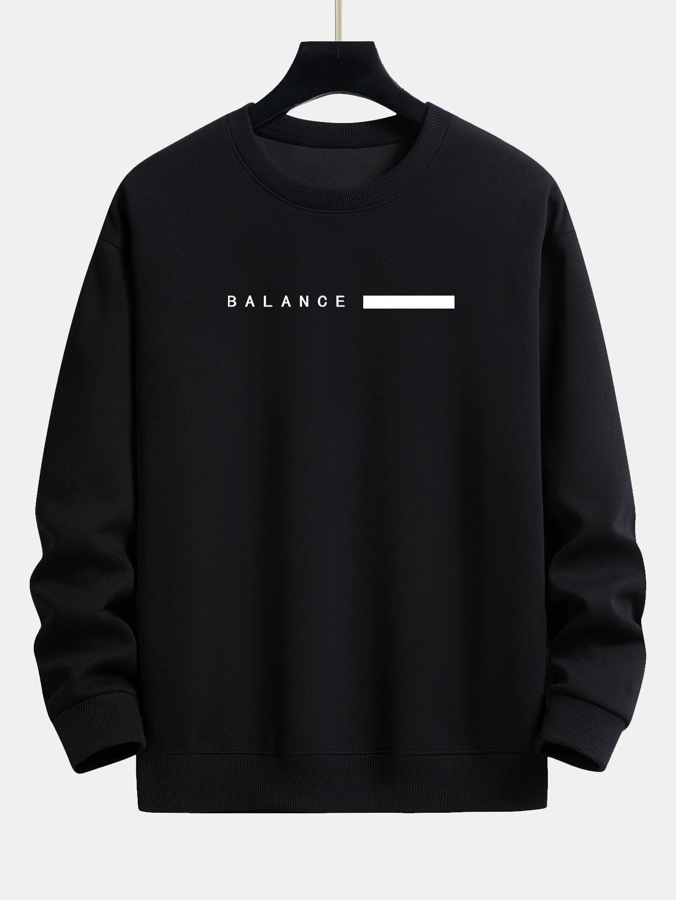 Sweat-shirt décontracté à imprimé rayé Balance