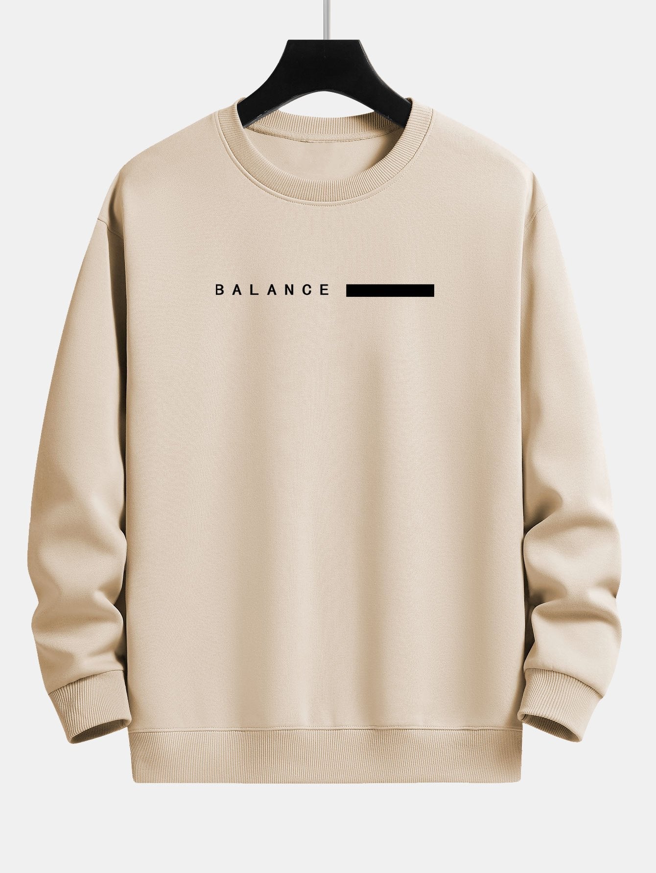 Sweat-shirt décontracté à imprimé rayé Balance