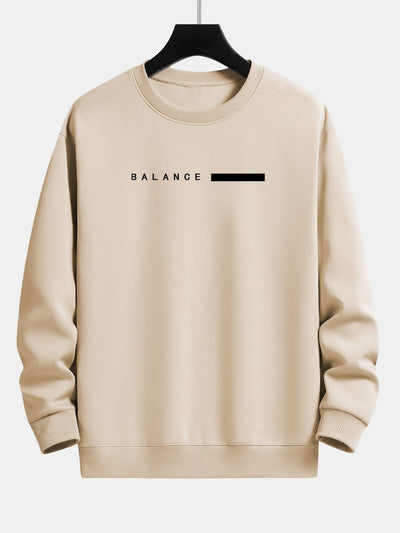 Sweat-shirt décontracté à imprimé rayé Balance