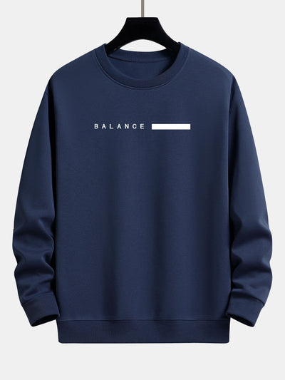 Sweat-shirt décontracté à imprimé rayé Balance
