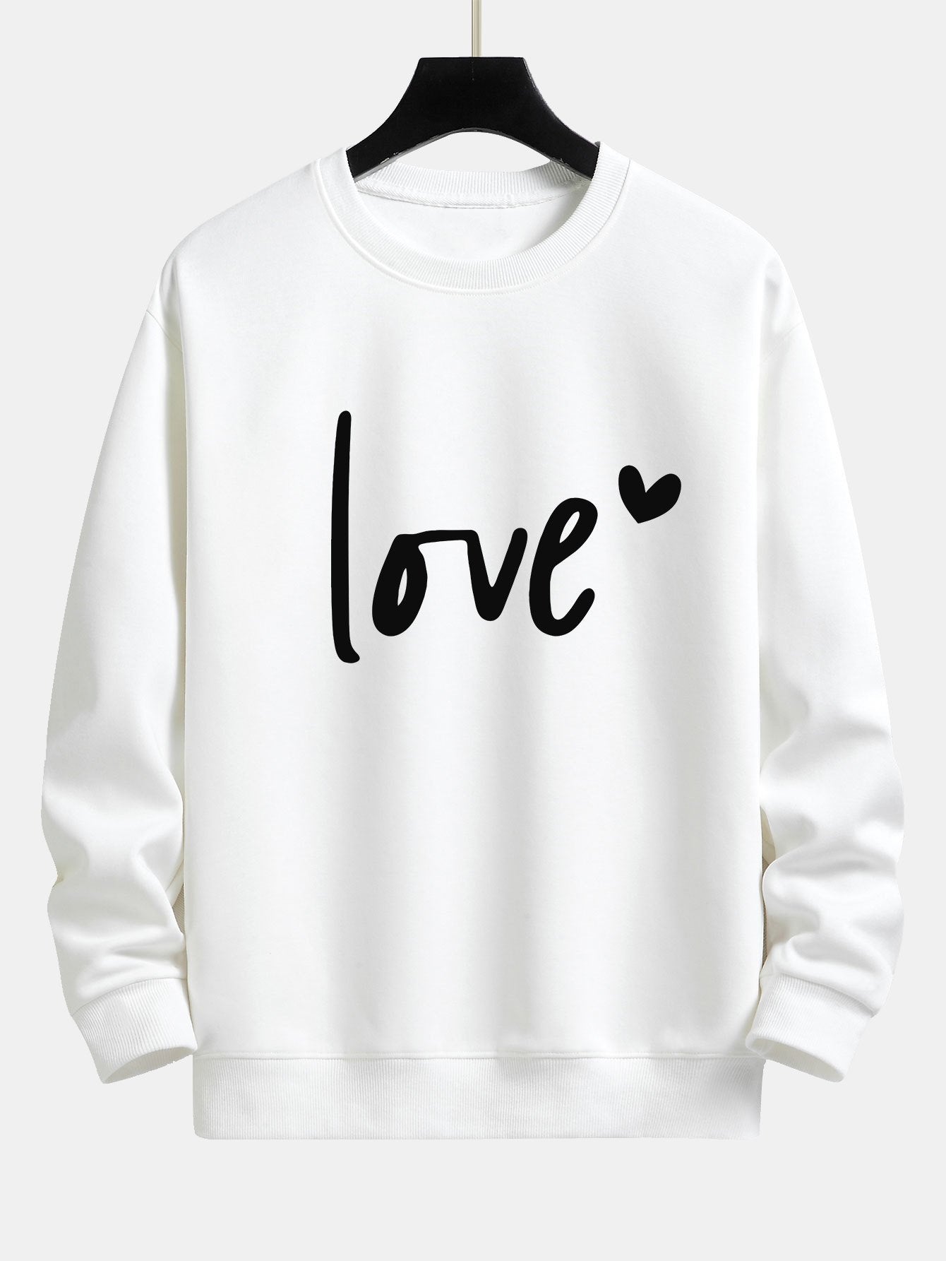 Love Print Relax Fit Sweatshirt