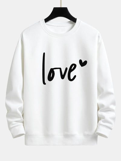 Love Print Relax Fit Sweatshirt