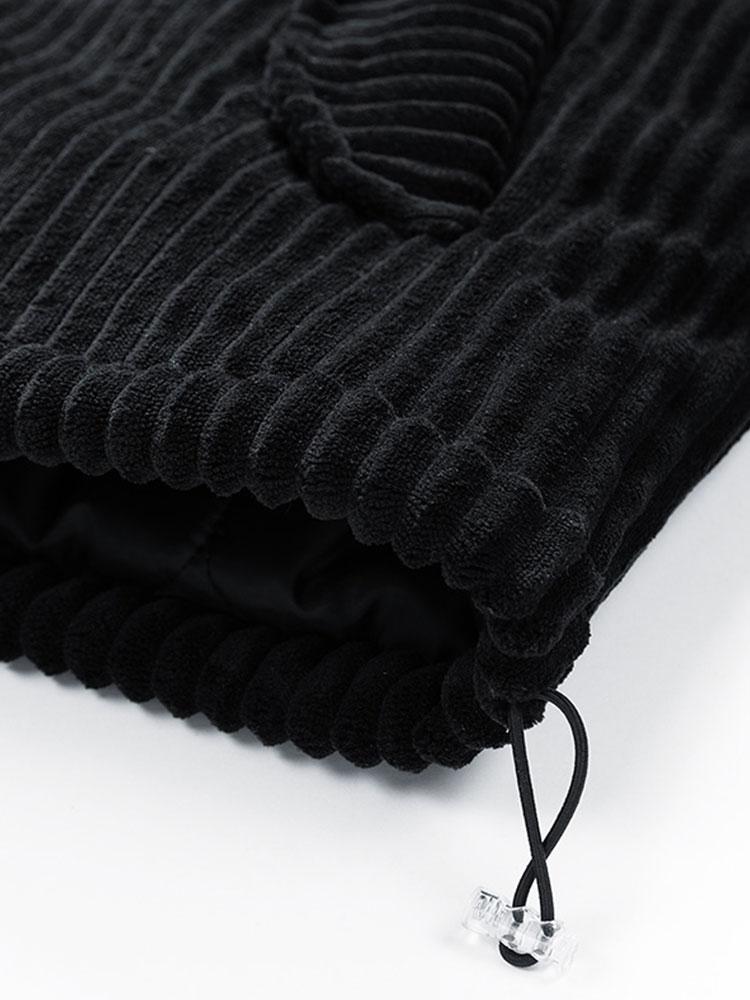 Manteau en velours côtelé matelassé doublé