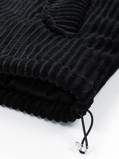 Manteau en velours côtelé matelassé doublé