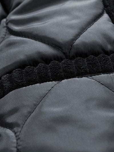 Manteau en velours côtelé matelassé doublé
