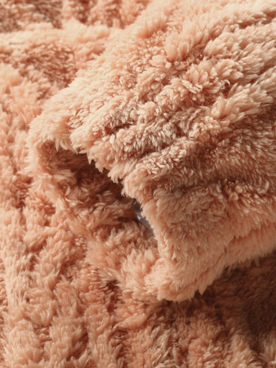 Sweat à capuche en jacquard géométrique Teddy