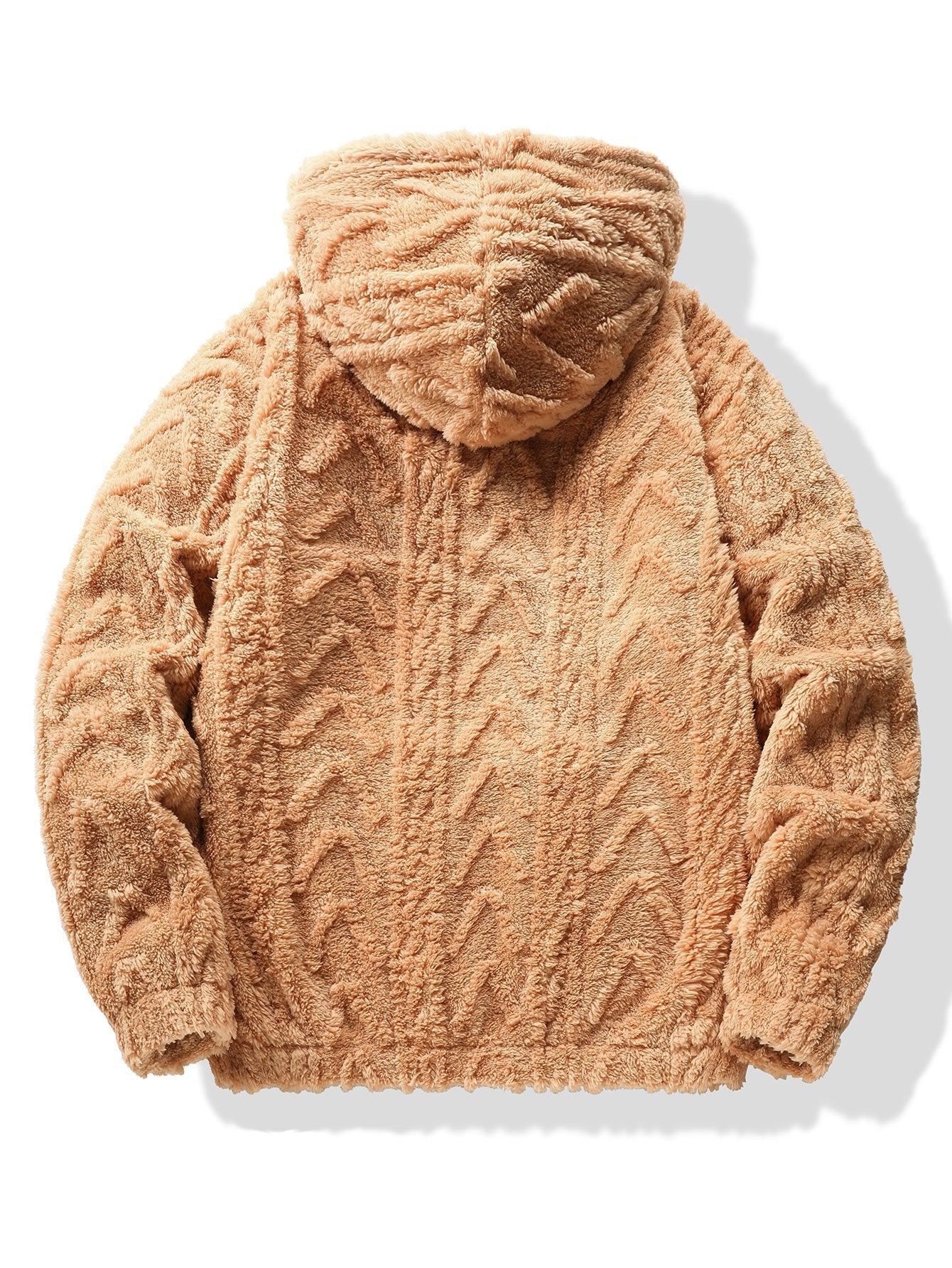 Sweat à capuche en jacquard géométrique Teddy