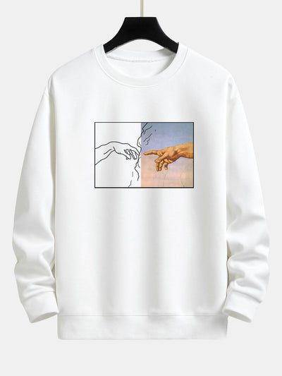 Create Adam Print Relax Fit Sweatshirt
