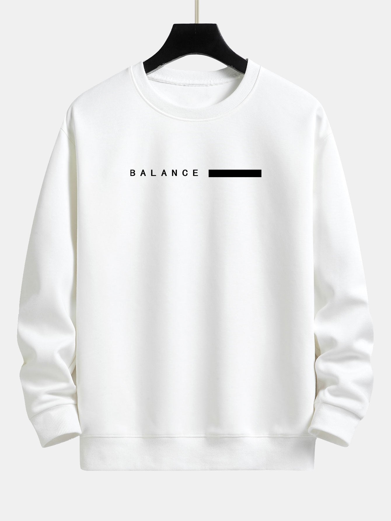 Sweat-shirt décontracté à imprimé rayé Balance