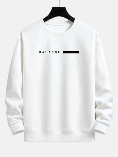 Sweat-shirt décontracté à imprimé rayé Balance
