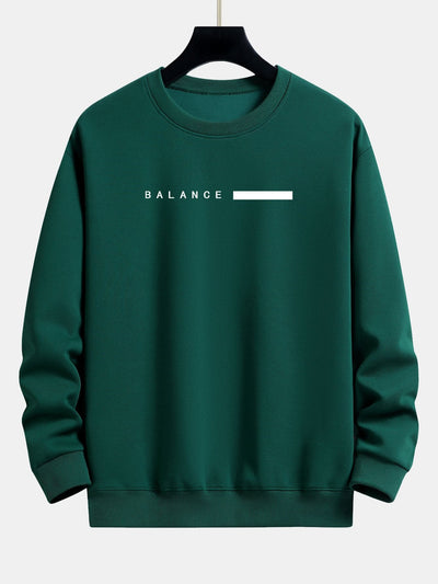 Sweat-shirt décontracté à imprimé rayé Balance