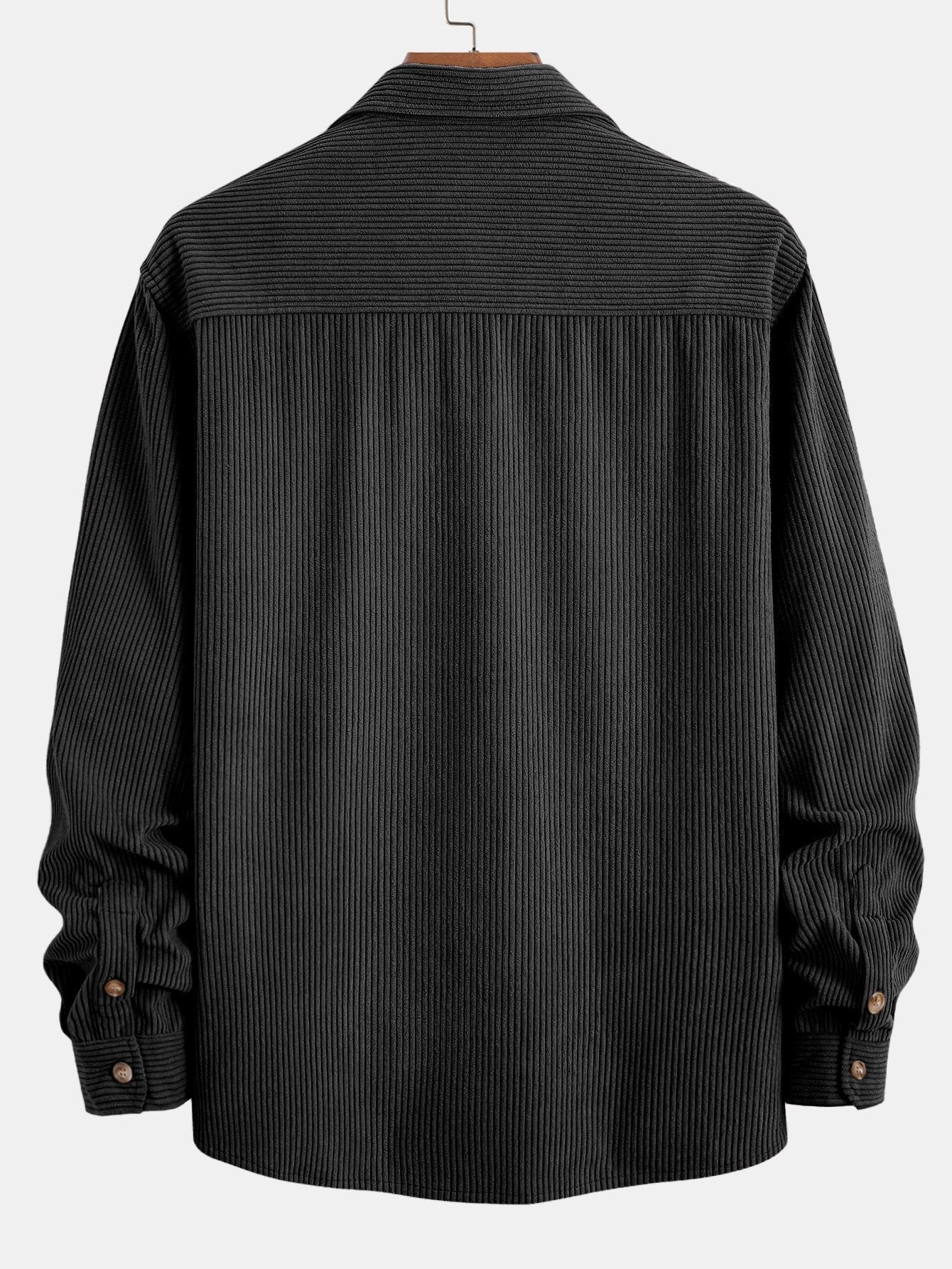 Chemise en velours côtelé à double poche