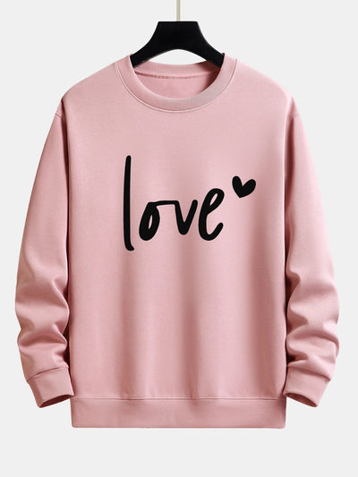 Love Print Relax Fit Sweatshirt