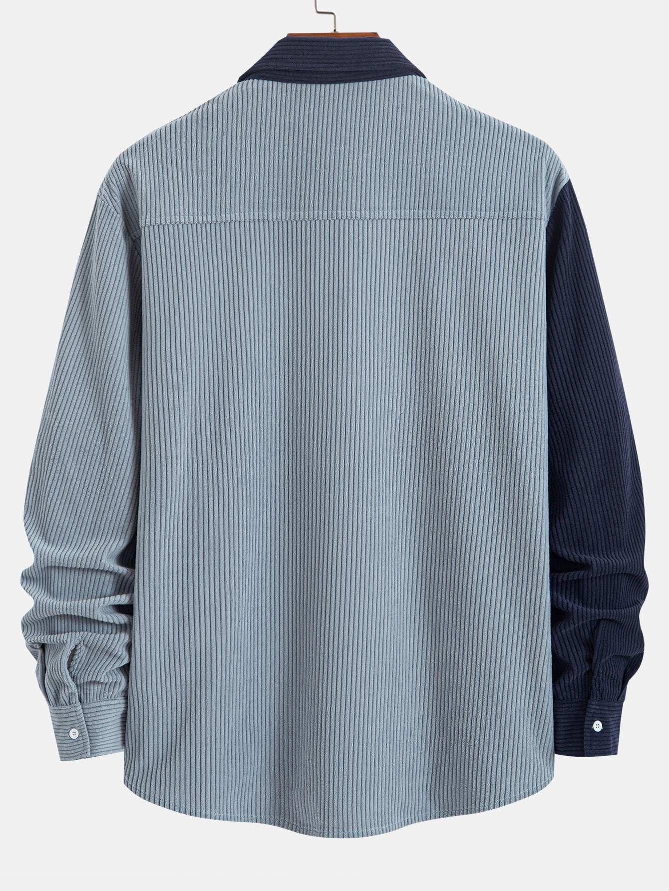Chemise patchwork en velours côtelé
