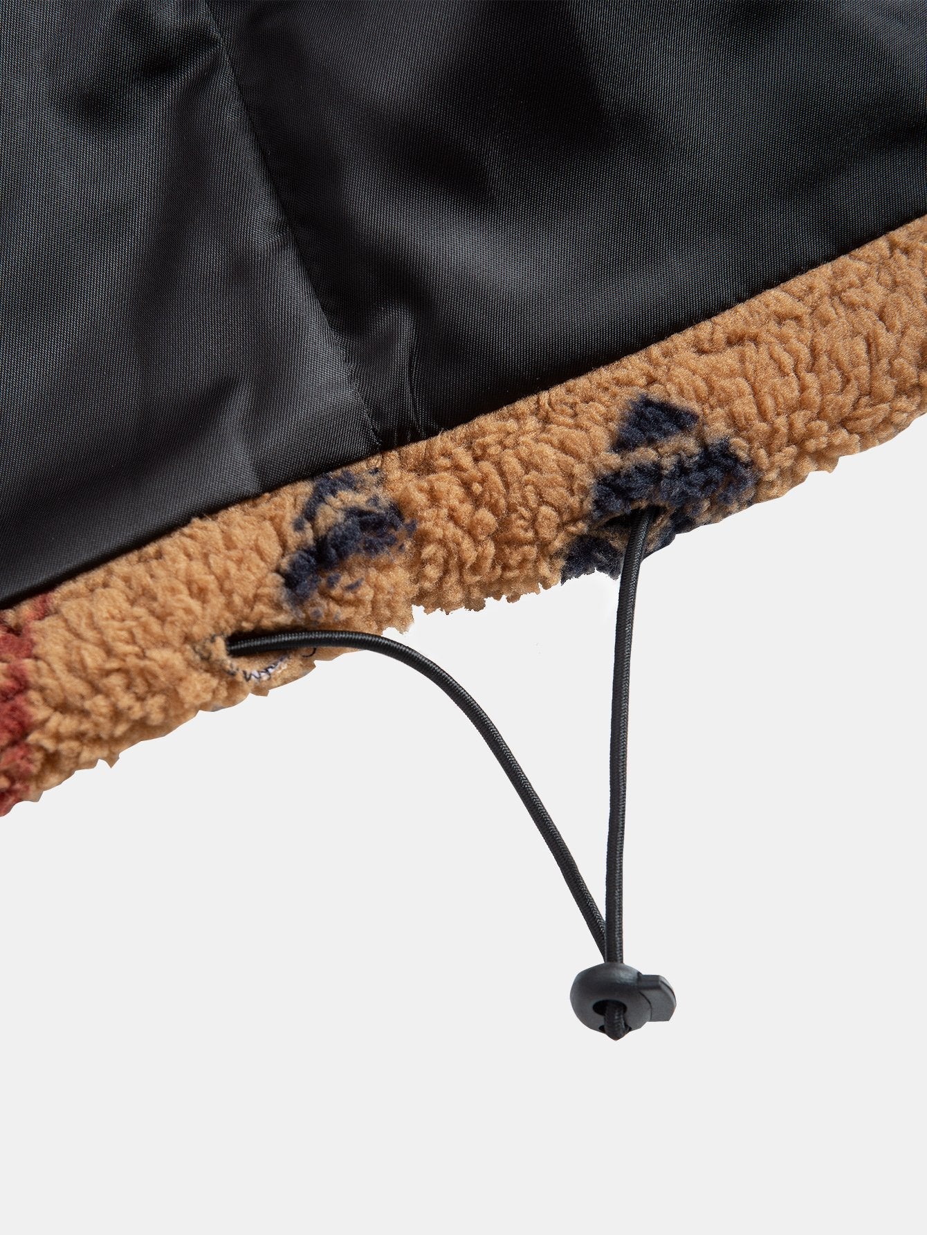 Manteau polaire Teddy à imprimé patchwork aztèque