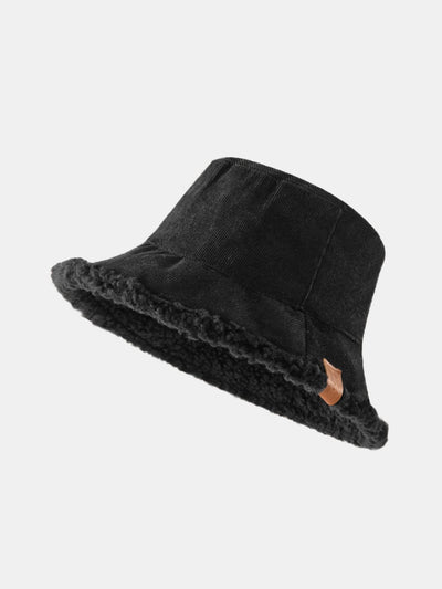 Casquette multifonctionnelle en velours côtelé et cachemire, épaisse et chaude, douce et moelleuse, pouvant être portée dans les deux sens.