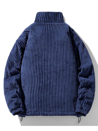 Manteau en velours côtelé matelassé doublé