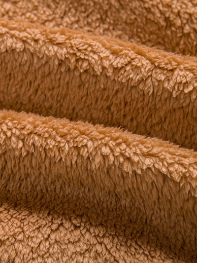 Sweat à capuche basique en peluche