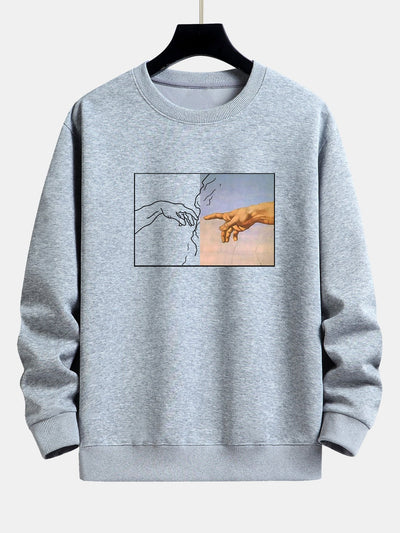 Create Adam Print Relax Fit Sweatshirt
