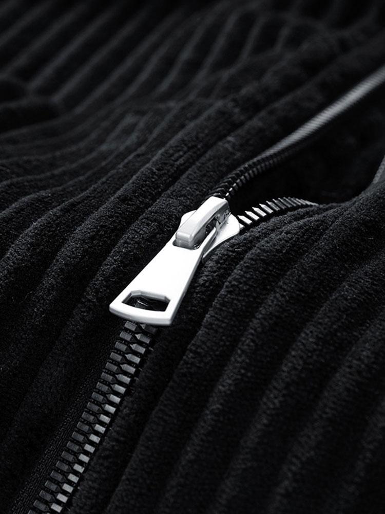 Manteau en velours côtelé matelassé doublé