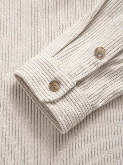 Chemise en velours côtelé à double poche