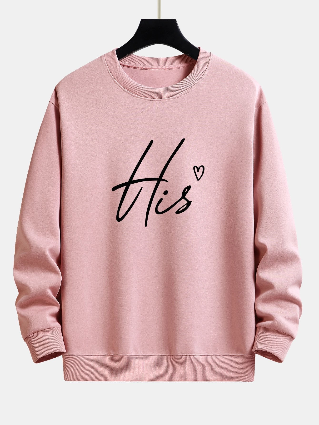 His Couple Print Relax Fit Sweatshirt
