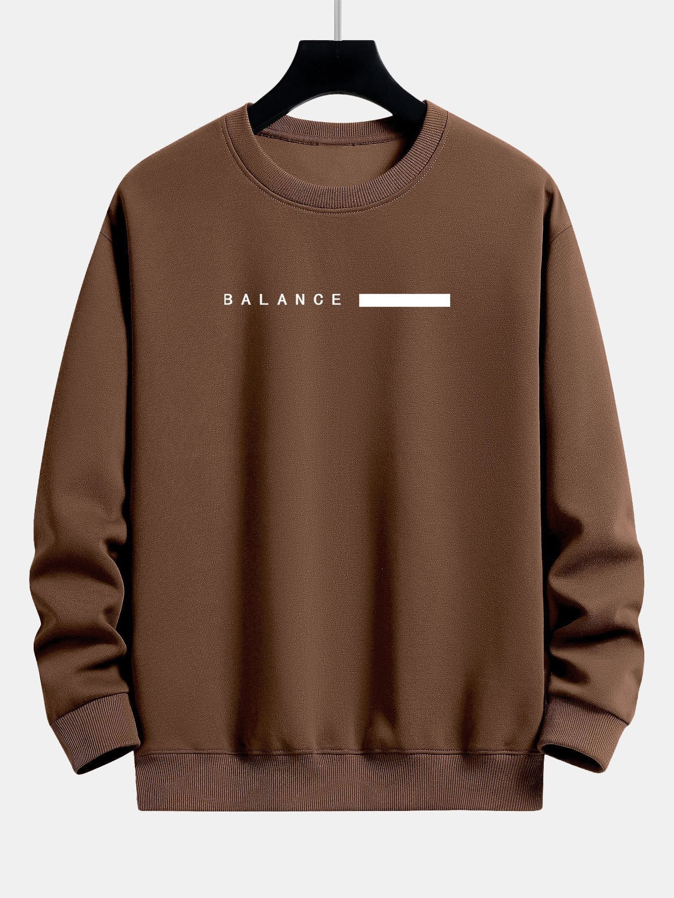 Sweat-shirt décontracté à imprimé rayé Balance