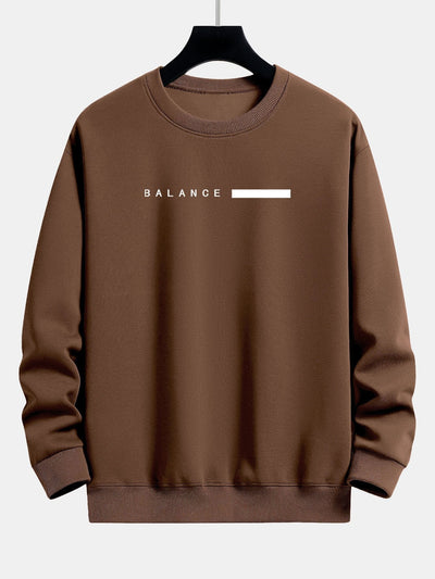 Sweat-shirt décontracté à imprimé rayé Balance